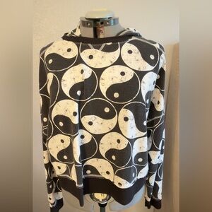 Yin Yang Patterned lounge hoodie